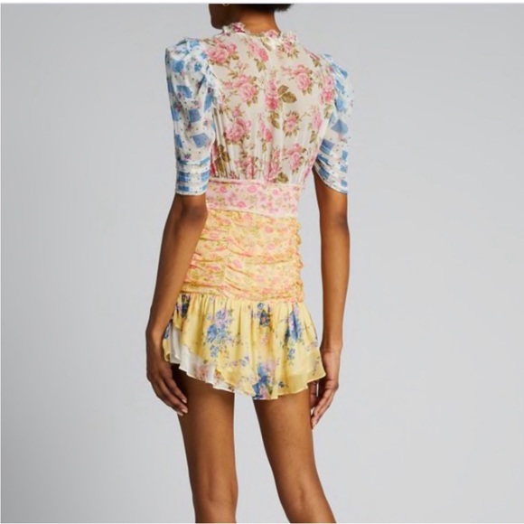 Loveshackfancy Arlo silk mixed print picnic dress - Picture 6 of 7